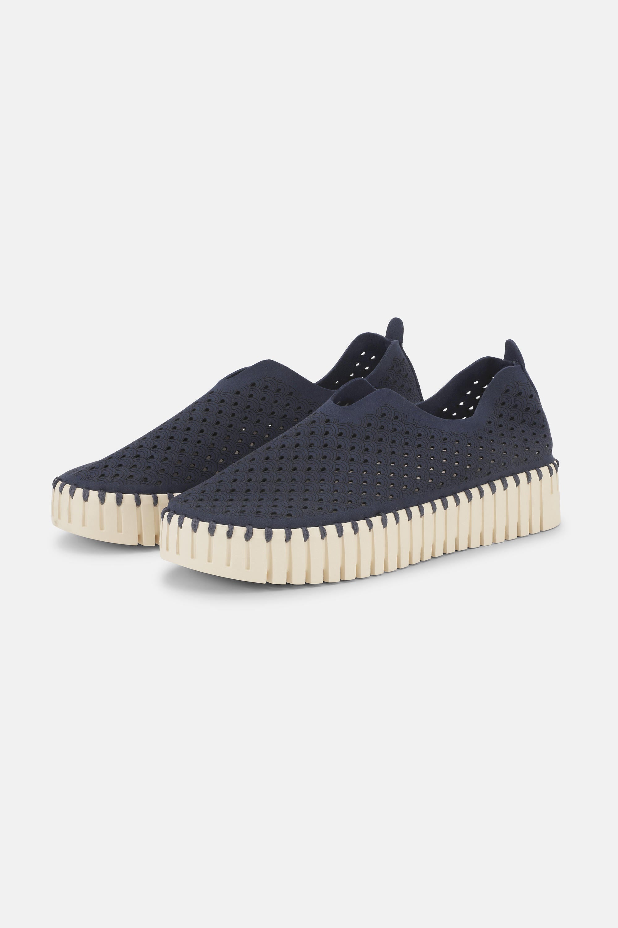 Platform Tulip Slipper - Dark Indigo